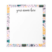 Bloc-notes pour instruments de musique personnalis (Devant)