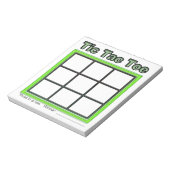 Bloc-notes pour jeu Tac Tac Vert (Tourné)