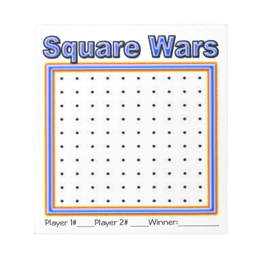 Bloc-notes pour jeux de points bleus (Devant)