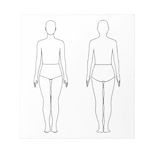Bloc-notes pour la conception de mode (Devant)