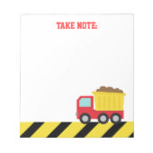 Bloc-notes pour la construction de camions à camio (Devant)