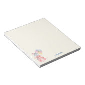 Bloc-notes pour la petite dame de fête Votre nom (Incliné)