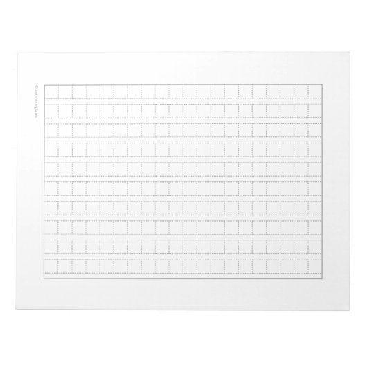 Bloc-notes pour la pratique de l'écriture japonais (Devant)