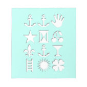 Bloc-notes pour l'amitié des messages codés en ble (Devant)