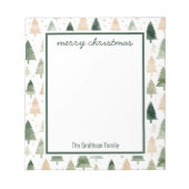 Bloc-notes pour l'Aquarelle de Noël (Devant)