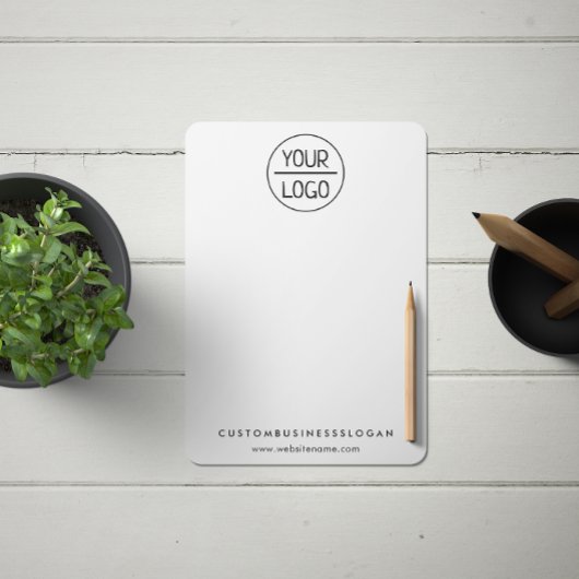 Bloc-notes pour le logo Office ou Business Company