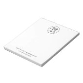 Bloc-notes pour le logo Office ou Business Company (Tourné)