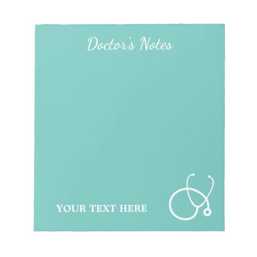 Bloc-notes pour le logo stéthoscope Médicale pour (Devant)