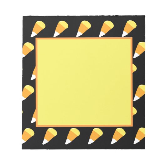 Bloc-notes pour le maïs (jaune, orange et blanc) (Devant)