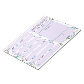 Bloc-notes pour le planificateur de repas hebdomad (Incliné)