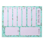 Bloc-notes pour le planificateur de repas hebdomad (Devant)