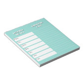 Bloc-notes pour le planificateur de repas hebdomad (Incliné)