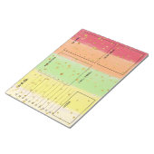 Bloc-notes pour le planificateur de texture dentée (Incliné)