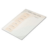 Bloc-notes pour le régime de repas hebdomadaire Bo (Incliné)