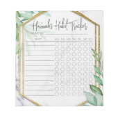 Bloc-notes pour le suivi de l'habitude de script m (Devant)