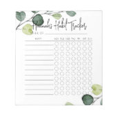 Bloc-notes pour le suivi de l'habitude de script m (Devant)