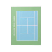Bloc-notes pour le terrain de tennis pour entraîne (Tourné)