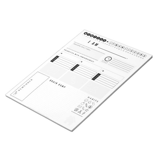 Bloc-notes pour l'enseignant/planificateur de bure (Incliné)