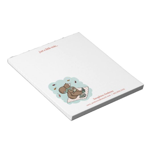 Bloc-notes pour les amateurs de livres d'écureuils (Incliné)