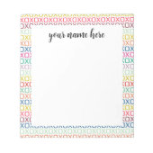 Bloc-notes pour les embrasures et les baisers pers (Devant)