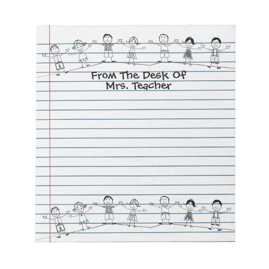 Bloc-notes pour les enfants de l'école mignonne (Devant)