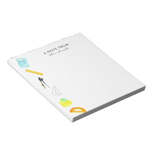 Bloc-notes pour les enseignants des écoles de math (Incliné)