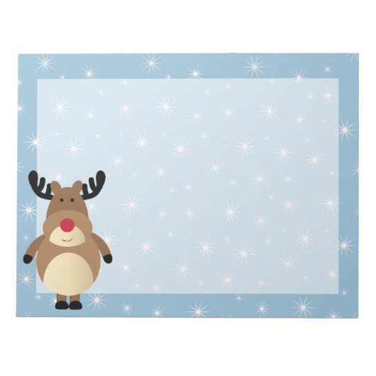 Bloc-notes pour les fêtes hivernales de Reindeer (Devant)