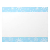 Bloc-notes pour les flocons de neige de Noël (Devant)