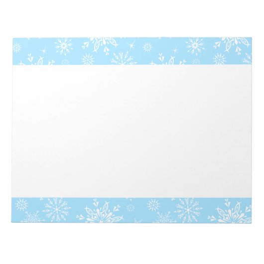 Bloc-notes pour les flocons de neige de Noël (Devant)