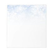 Bloc-notes pour les flocons de neige de Noël (Devant)