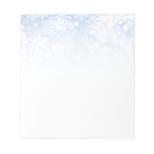 Bloc-notes pour les flocons de neige de Noël