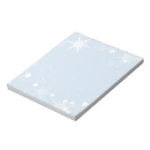 Bloc-notes pour les flocons de neige de Noël (Tourné)