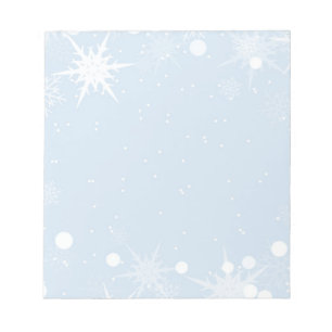 Bloc-notes pour les flocons de neige de Noël