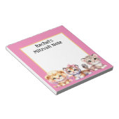 Bloc-notes pour les notes de Mitzvah des filles av (Incliné)