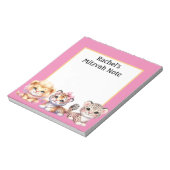 Bloc-notes pour les notes de Mitzvah des filles av (Tourné)