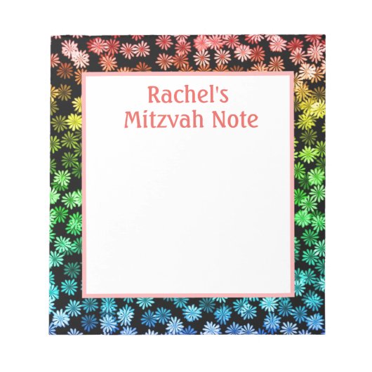 Bloc-notes pour les notes de Mitzvah des filles de (Devant)