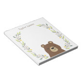 Bloc-notes pour les ours de Woodland (Incliné)