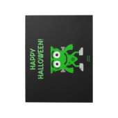 Bloc-notes pour les salutations d'Halloween Franke (Tourné)