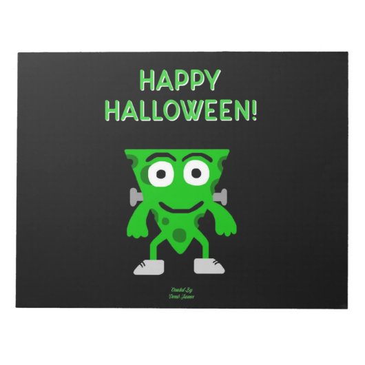 Bloc-notes pour les salutations d'Halloween Franke (Devant)