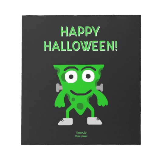 Bloc-notes pour les salutations d'Halloween Franke (Devant)