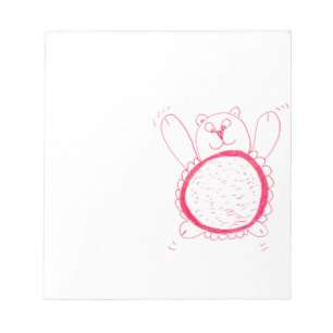 Bloc-notes pour l'ours de tournesol