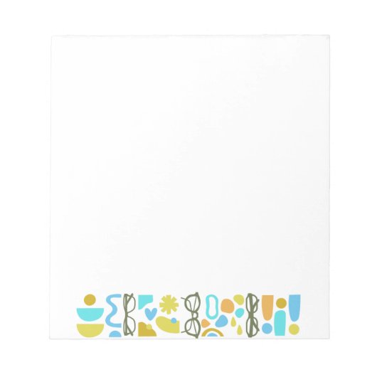 Bloc-notes pour lunettes funky (Devant)