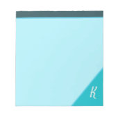 Bloc-notes pour monogramme moderne pour hommes (Devant)