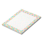 Bloc-notes pour motif à points rétro Rainbow (Tourné)