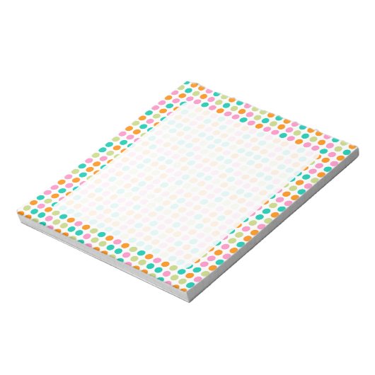 Bloc-notes pour motif à points rétro Rainbow (Tourné)