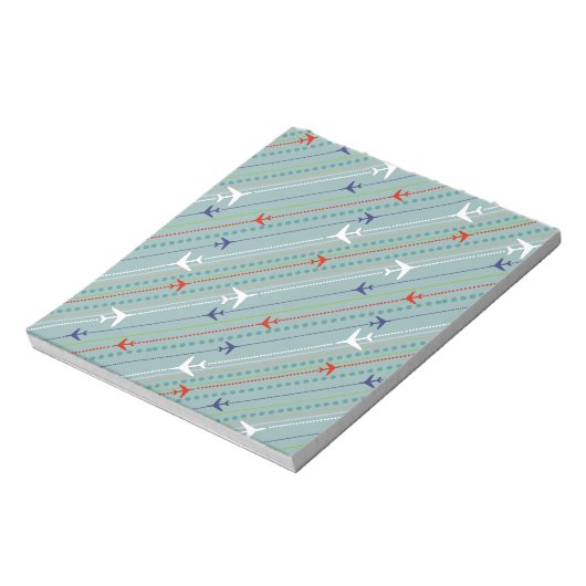 Bloc-notes pour Motif d'avion rétro (Tourné)