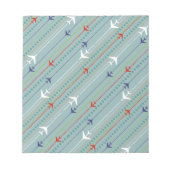 Bloc-notes pour Motif d'avion rétro (Devant)