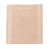 Bloc-notes pour Motif tribal de Broderie Boho - or (Devant)