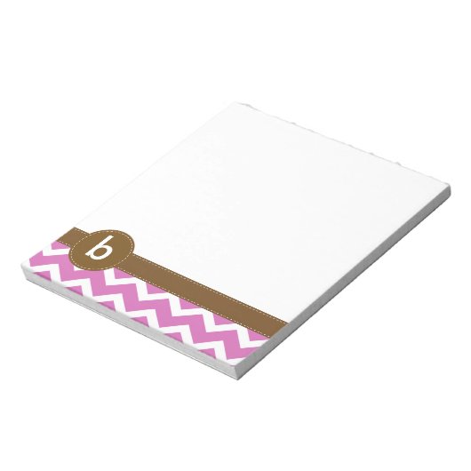 Bloc-notes pour Motif violet Zig Zag Chevron (Tourné)