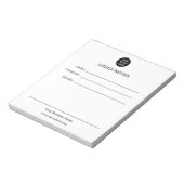 Bloc-notes pour notes de commande personnalisées (Tourné)